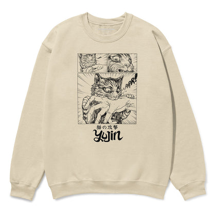 Sudden Attack Cat Sweatshirt