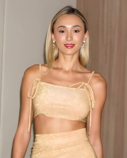 Reversible Bow Top - Glitz