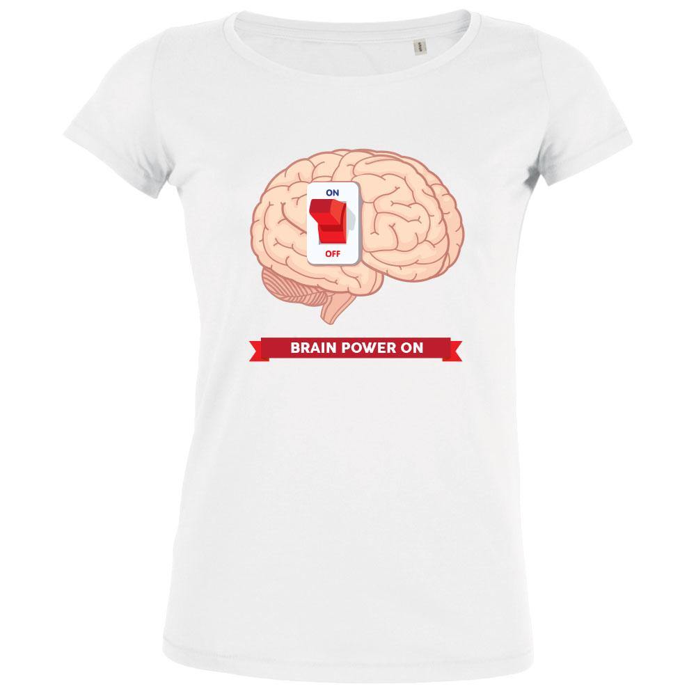 Brain Power On Women's Organic Tee
