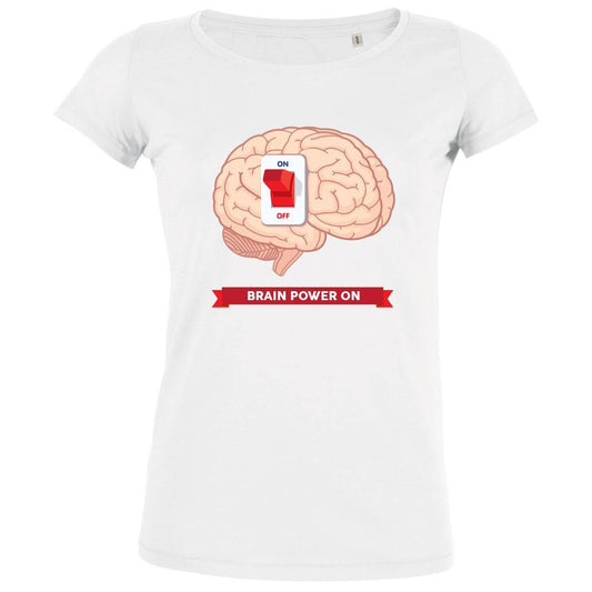 Brain Power On Women's Organic Tee