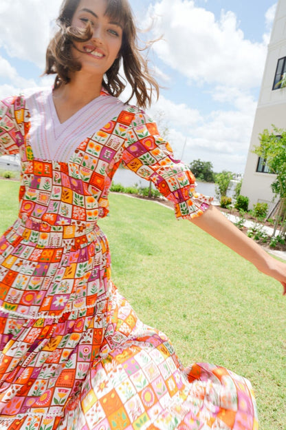 Savannah Maxi Skirt - Floral Motif
