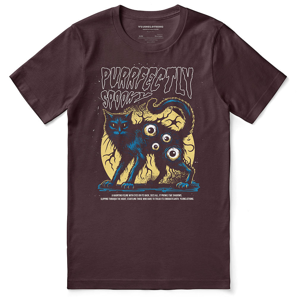 Spooky Vibes Cat T-Shirt