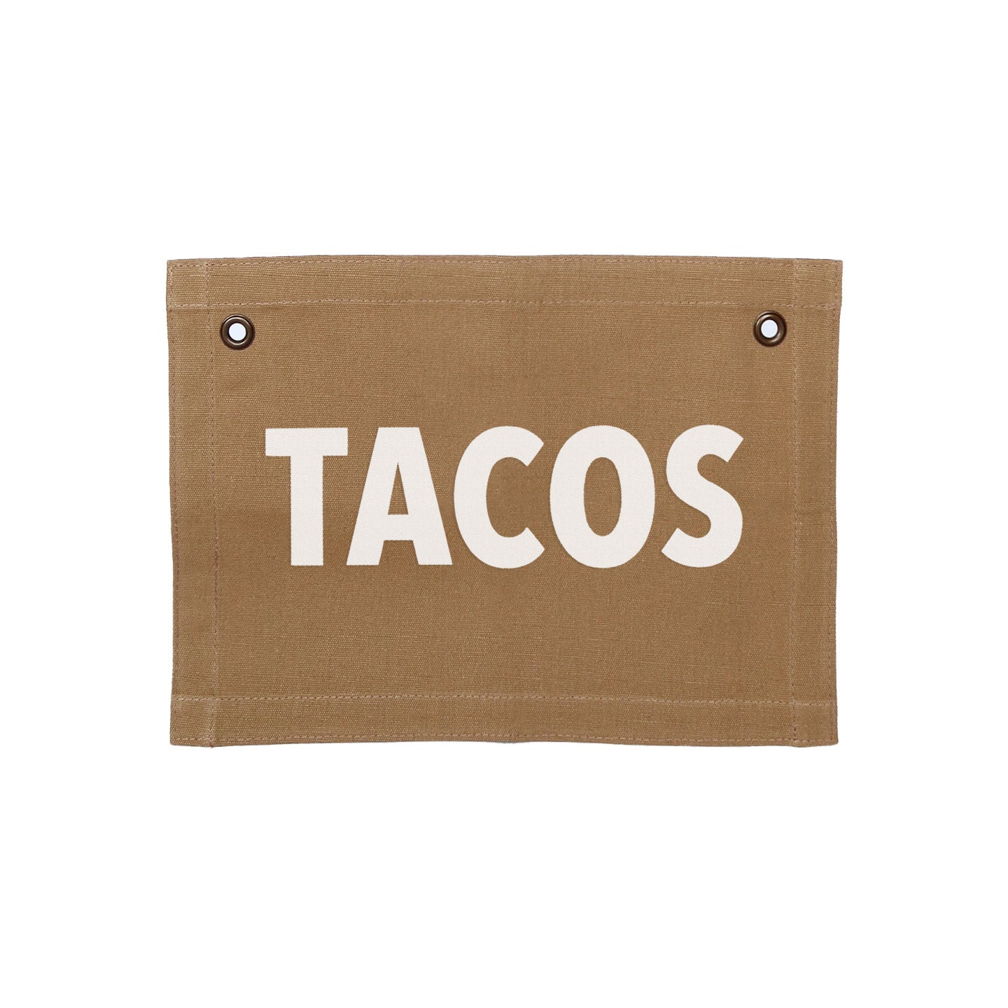 Tacos Small Canvas Flag