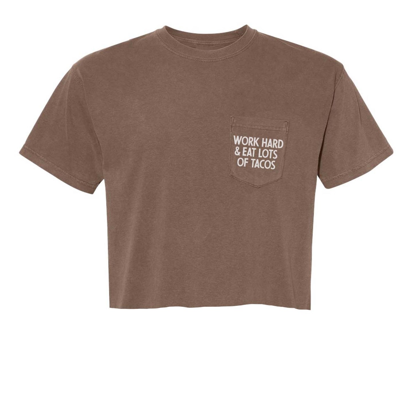 Work Hard & Eat Lots of Tacos Pocket Tee