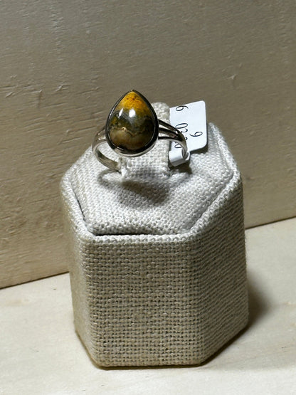 Bumblebee Jasper Ring Size 9 (03.2026)