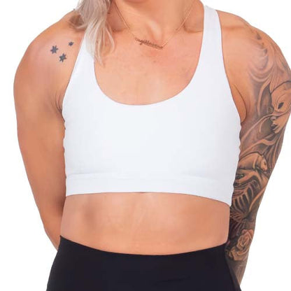 Butterfly Back Bra | All White