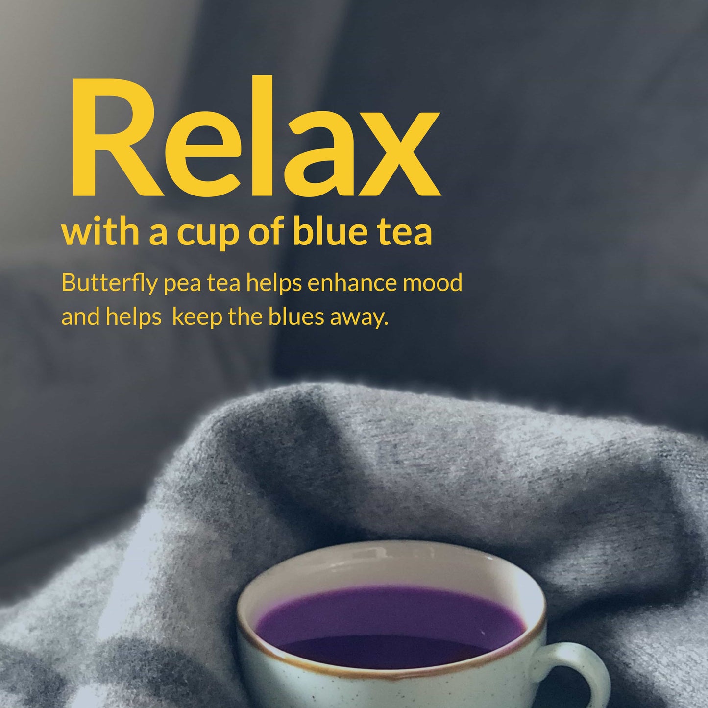 Akshit Butterfly Pea Flower ( Blue Tea ) - 75 Tea Bags, Natural Dried Butterfly Pea Flowers, Caffeine-Free,  NON-GMO