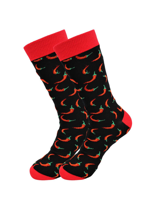 Chili Pepper Socks - Comfy Cotton for Men & Women