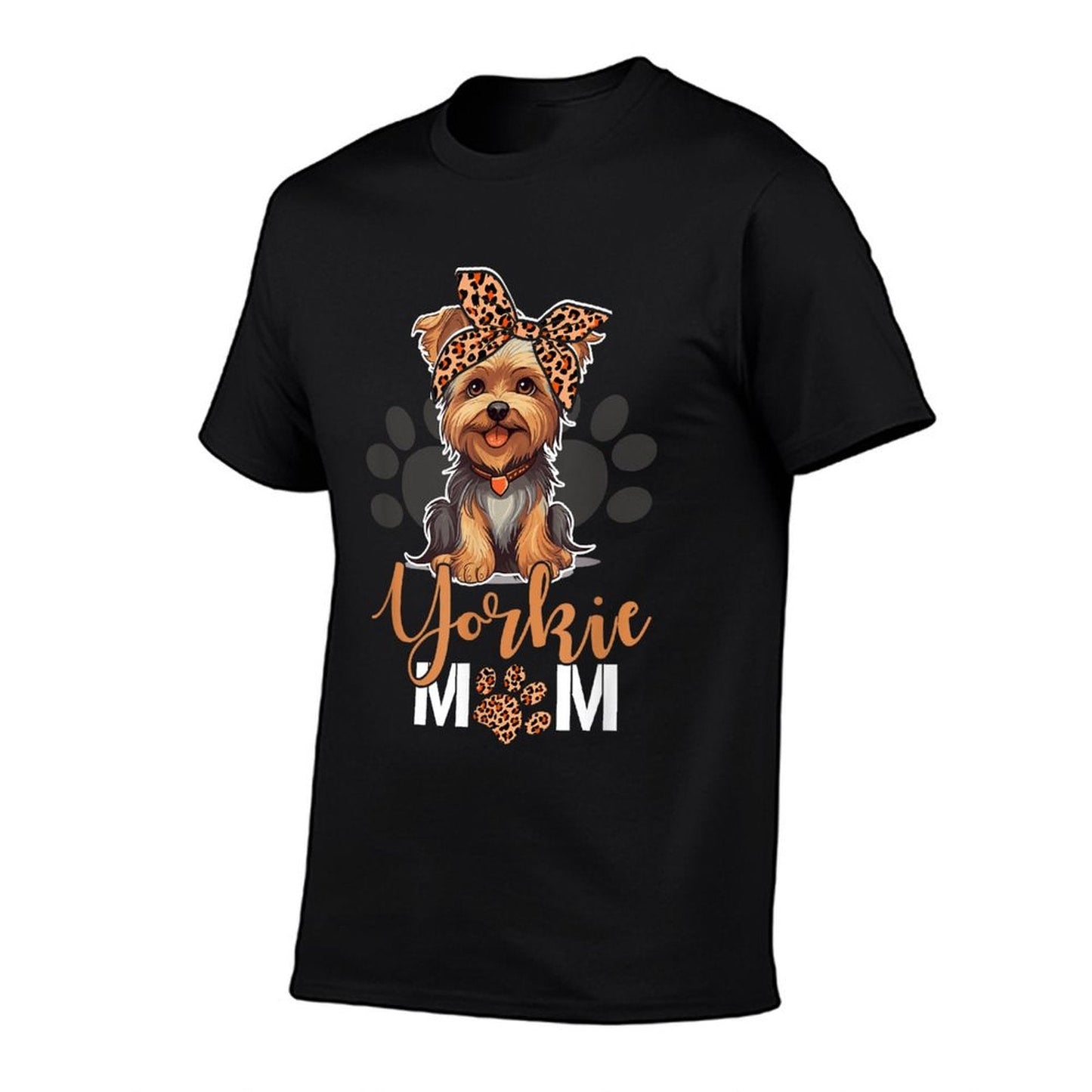 Yorkie Mom Yorkshire Leopard Dog Lovers Mother's Day T-Shirt
