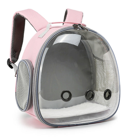 Clear-Bubble Reptile Travel Backpack