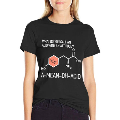 Humor Nerdy Chemistry Gifts-Amino Acid for Women Men T-Shirt