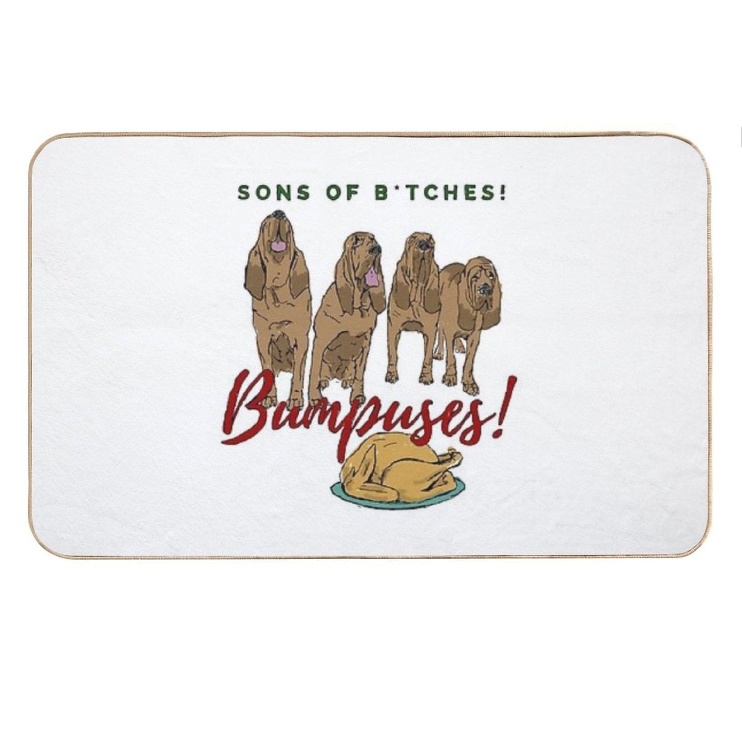 Christmas Story Bumpuses Bloodhounds Bath Mat