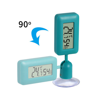 Rotating Digital Reptile Thermometer & Hygrometer with Suction Mount