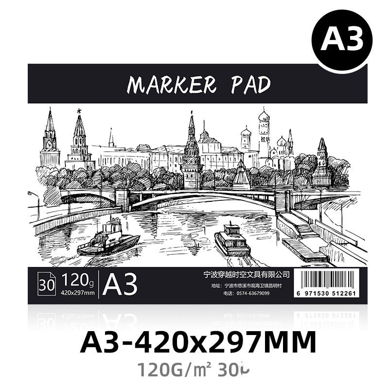 Bleed-Resistant Marker Paper Pad