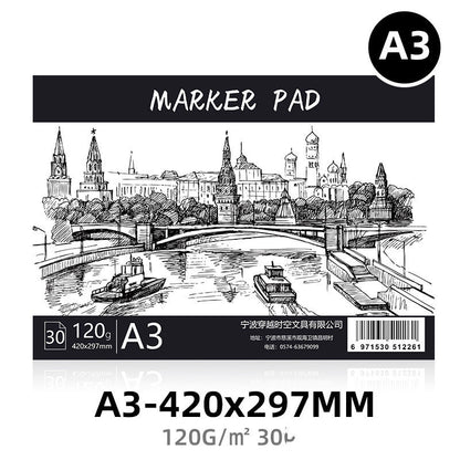 Bleed-Resistant Marker Paper Pad