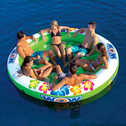 WOW Sports Floating 6 Person Water Lounge & Island - Stadium Islander (17-2040)