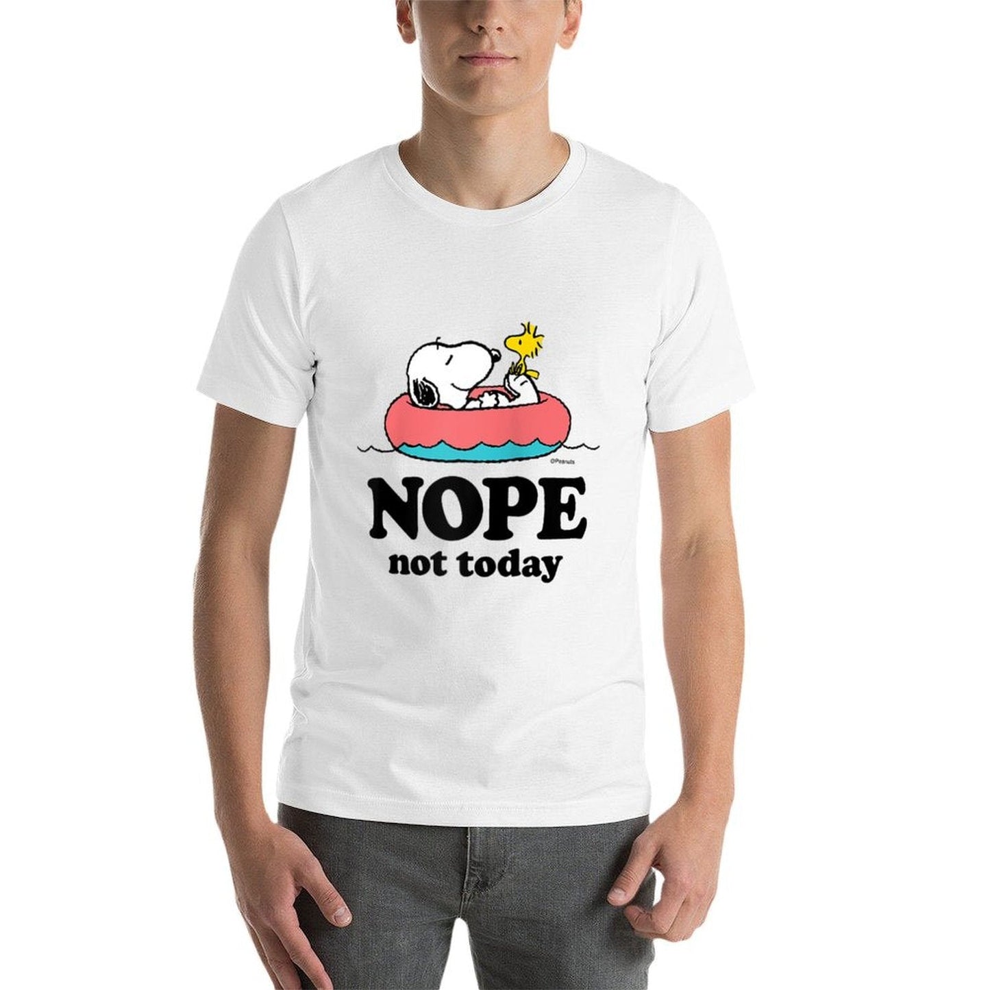 Peanuts - Snoopy Nope Not Today Raglan Baseball  Vintage-inspired T-Shirt