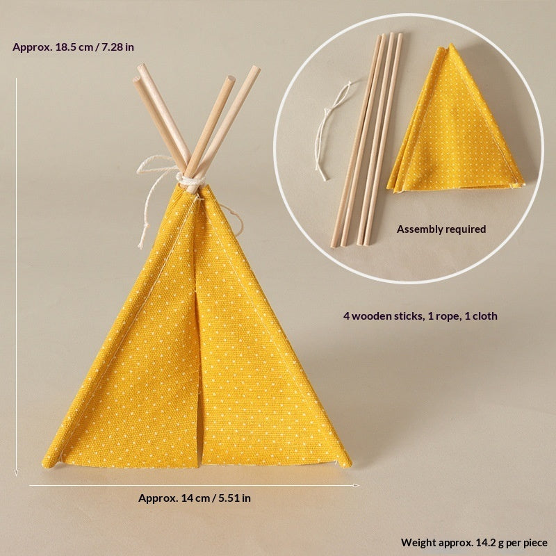 Miniature Camping Tent Hide & Photo Prop