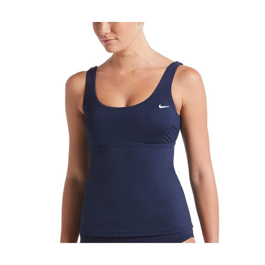 Nike Essential Scoop Neck Tankini Midnight Navy LG