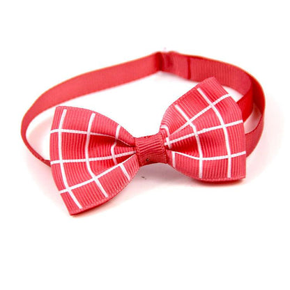 Pet Plaid Bow Tie Collar