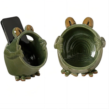 Wide-Mouth Frog Passive Phone Amplifier & Desk Stand