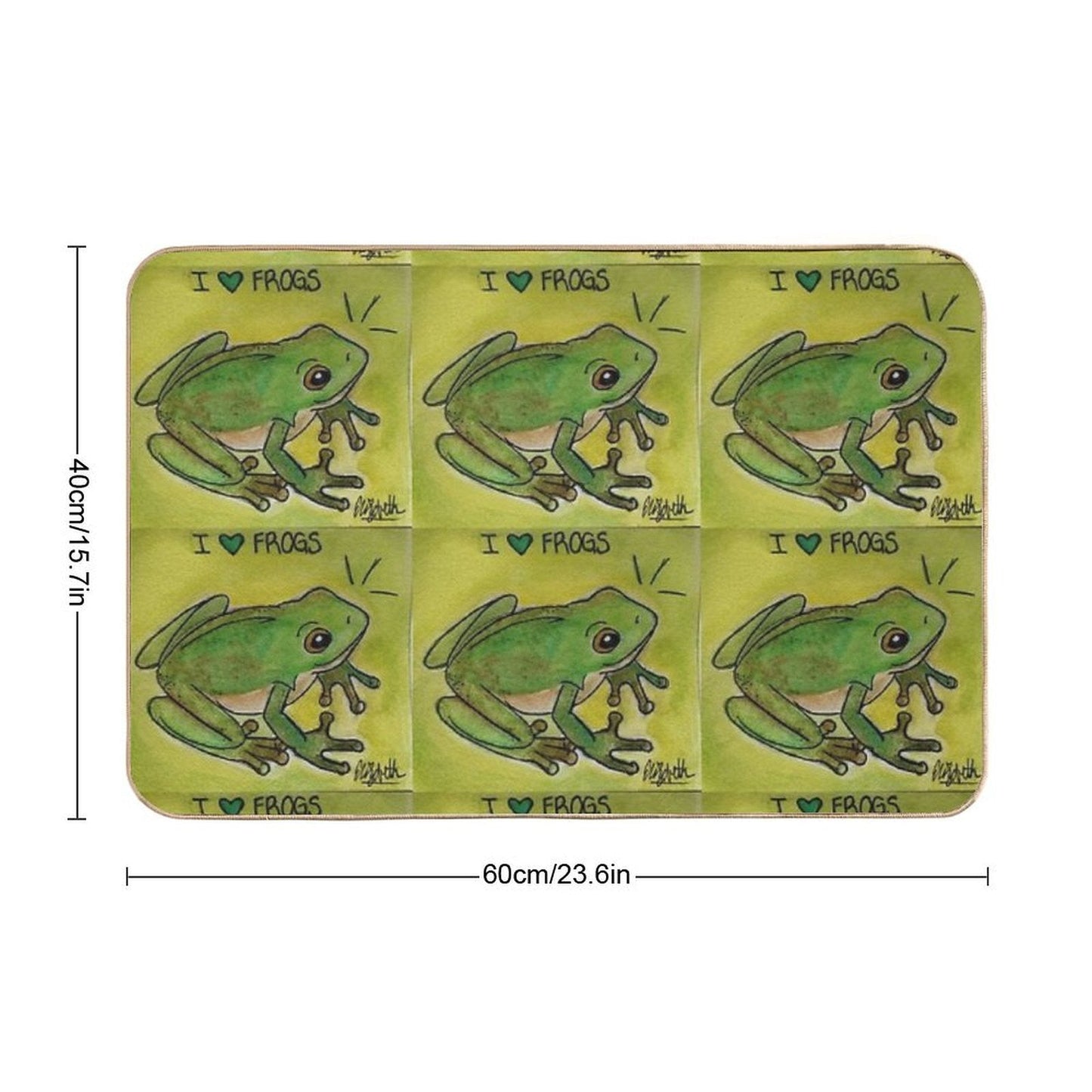 Frog Sticker  Slip-Resistant Bath Mat