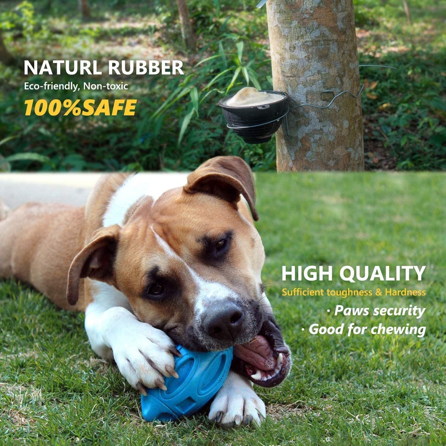 Rugby Sounding Dog Ball Toy