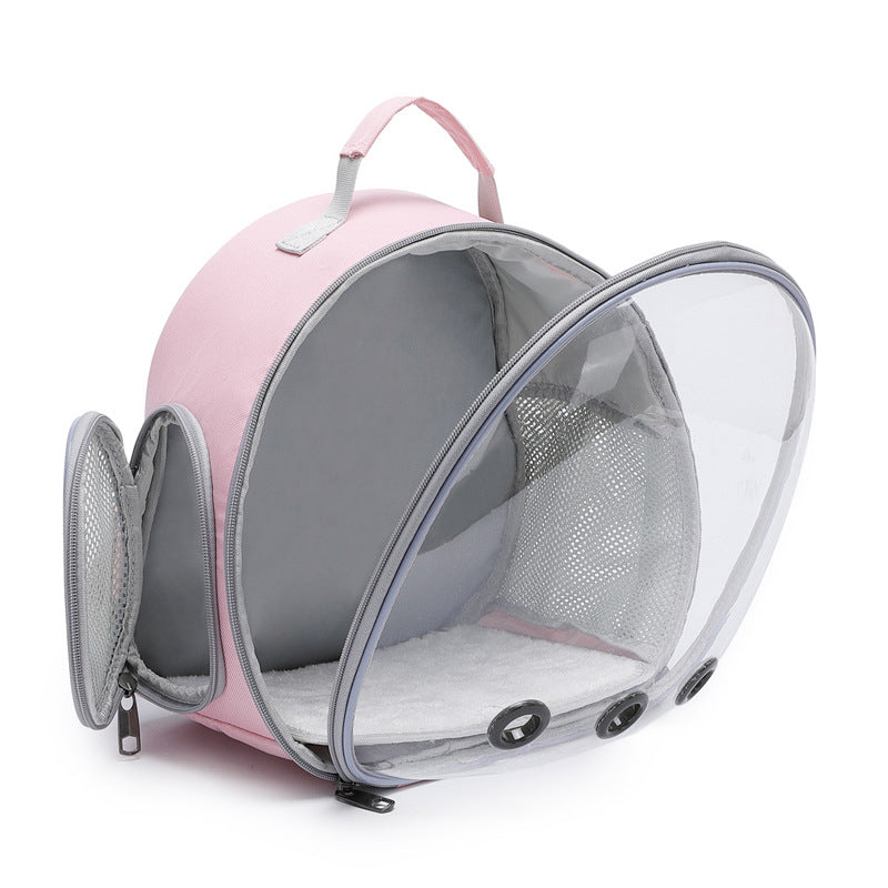 Clear-Bubble Reptile Travel Backpack