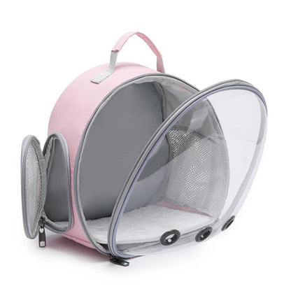 Clear-Bubble Reptile Travel Backpack