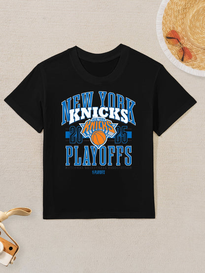 NBA Official New York Knicks 2025 Playoffs Showtime Kids T-Shirt