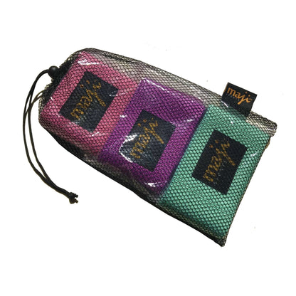 Pack Of Three Multi-Color Booty Bands - 3 Sizes 3 Weights