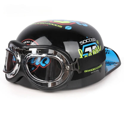 Vintage Half Motorcycle Helmet