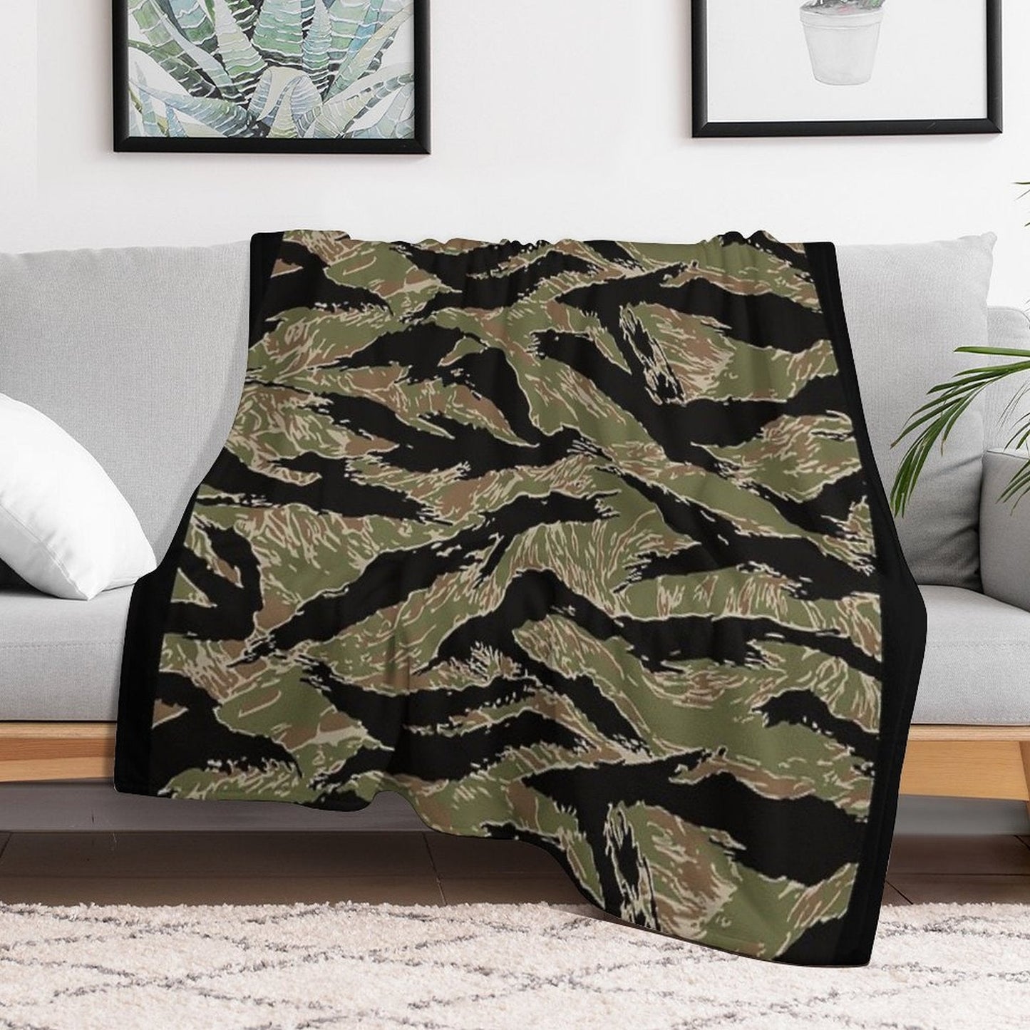 Tigerstripe Camo Throw Blanket