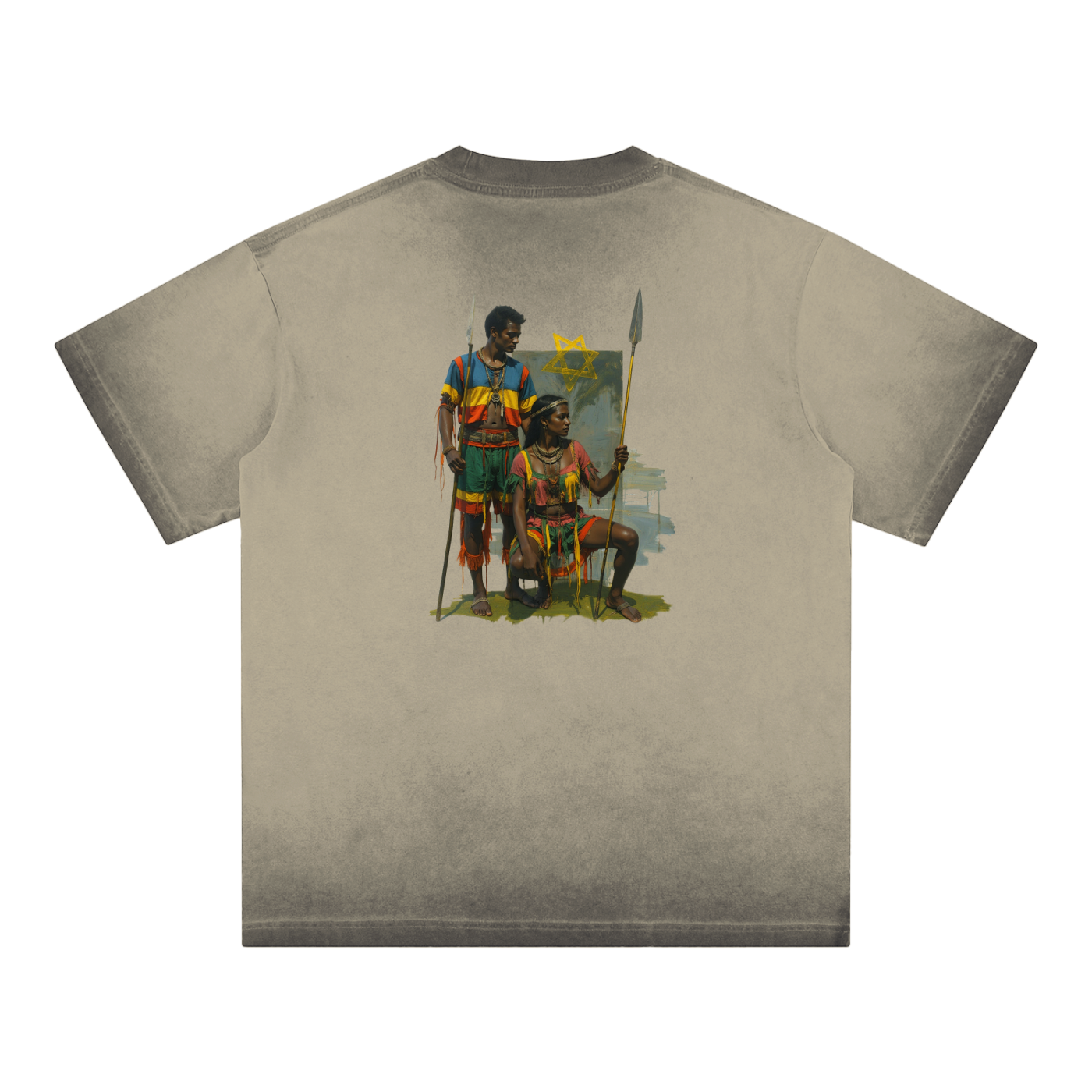 Amaru Khan Stars Truex Reverse Dyed T-shirt