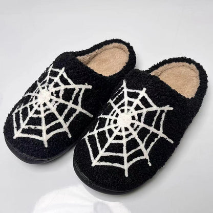 Cozy Spider Web House Shoes