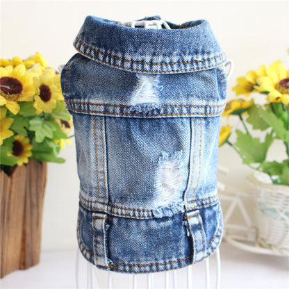 Denim Jacket Jeans Pet Vest
