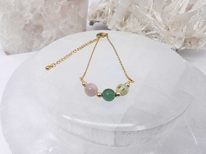 LEAD WITH LOVE - Kunzite, Green Aventurine, Prehnite Jewelry Set