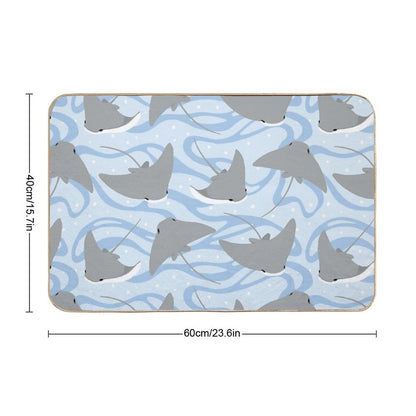 Stingrays - Cownose Ray - Sticker Pack Bath Mat