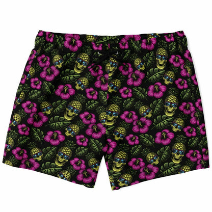 Rad Palm Pineapple Head Men's Swim Trunks