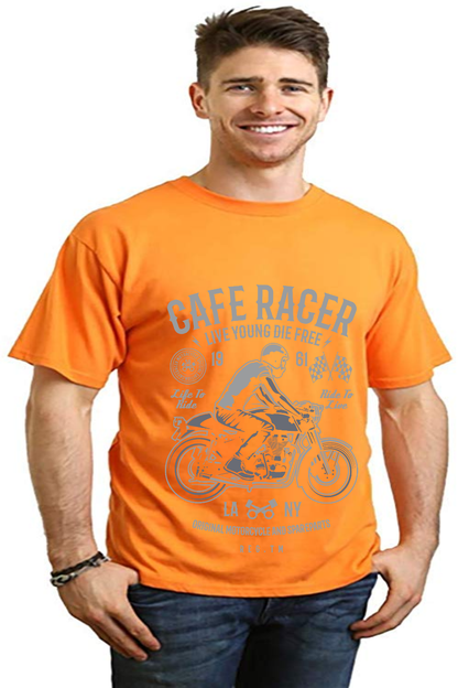 Cafe Racer Men's Bamboo Viscose/Organic Cotton Short Sleeve Graphic T-Shirt