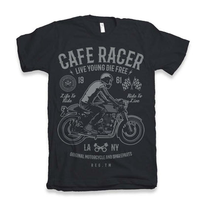 Cafe Racer Men's Bamboo Viscose/Organic Cotton Short Sleeve Graphic T-Shirt