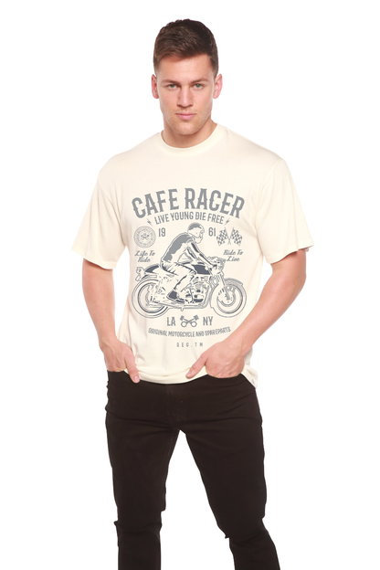Cafe Racer Men's Bamboo Viscose/Organic Cotton Short Sleeve Graphic T-Shirt