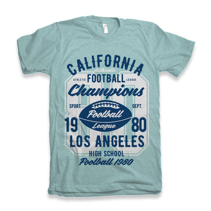 California Football Men's Bamboo Viscose/Organic Cotton Short Sleeve Graphic T-Shirt