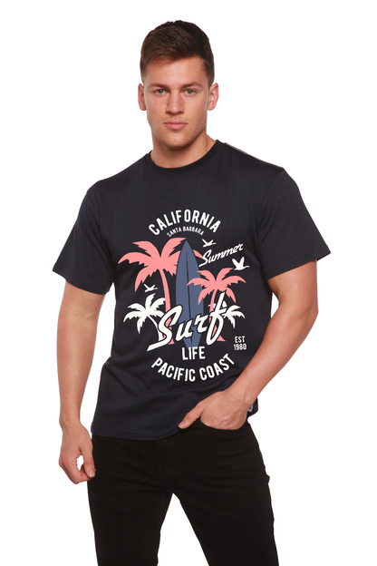 California Surf Men's Bamboo Viscose/Organic Cotton Short Sleeve Graphic T-Shirt