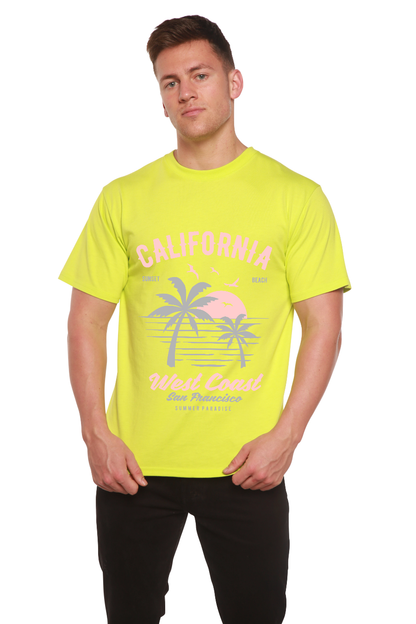 California West Coast Men's Bamboo Viscose/Organic Cotton Short Sleeve Graphic T-Shirt