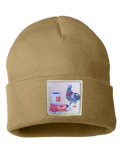 Pigeons Run on Donuts Beanie