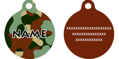 Camo Dog HD Dog ID Tag
