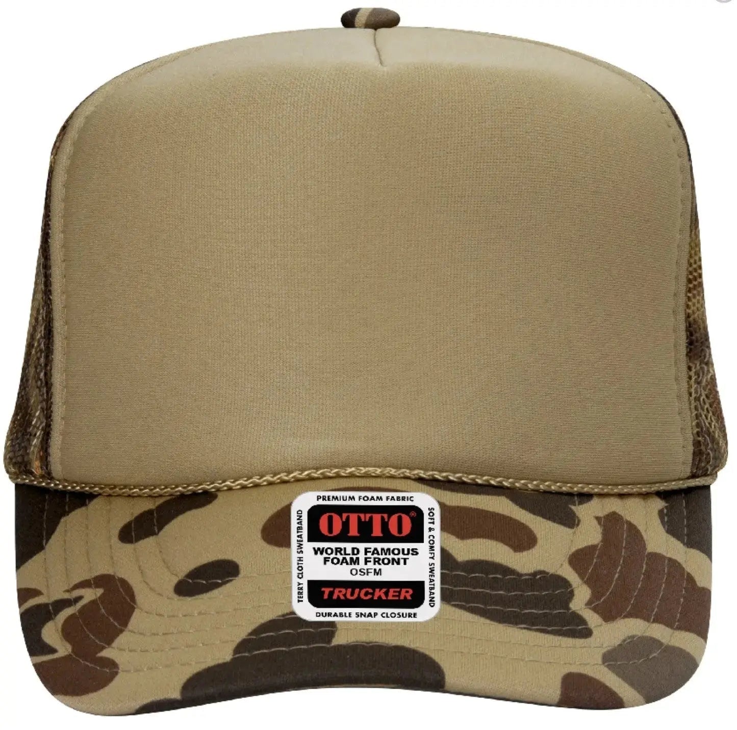 What Happens On The Pontoon Stays On The Pontoon Adult Otto Foam Trucker Hat