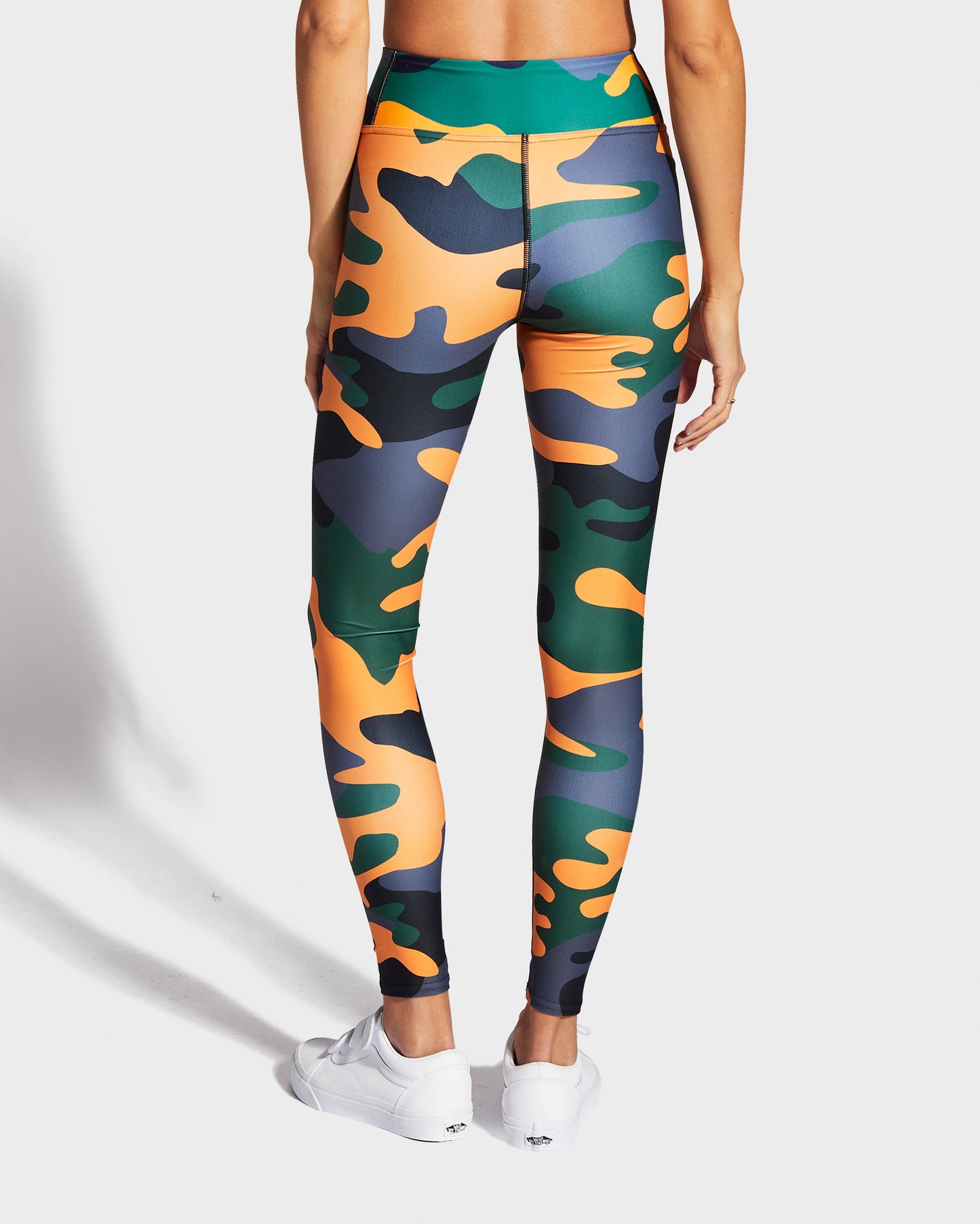 Camo QT Orange Leggings