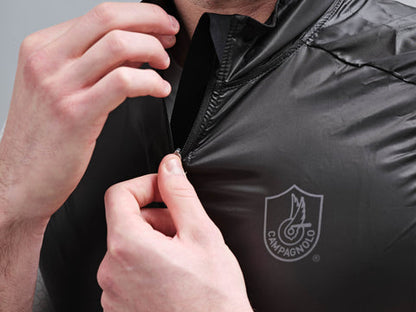 Campagnolo AZOT Gilet Packable Men's Wind Vest (Black) L XL 2XL